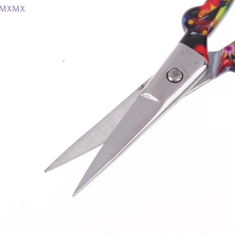 {MX} Gradient Color Stainless Steel Sewing Scissors Multi-purpose Sharp Embroidery Scissors For Craft Sewing Handicraft Tool
