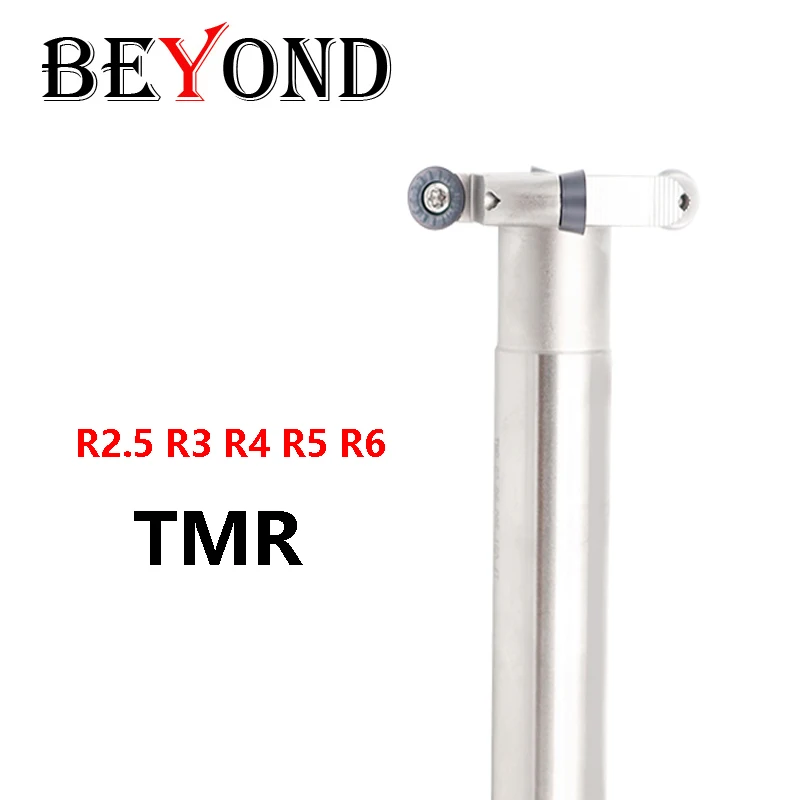 BEYOND TMR T-Groove Milling Cutter Holder R2.5 R3 R4 R5 R6 Sloting CNC Tool Bar 50 63mm use RDMW RCMT RPMT Round Carbide Inserts