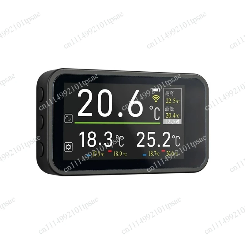 Household car mounted indoor and outdoor wireless digital thermometer with LED indicator light