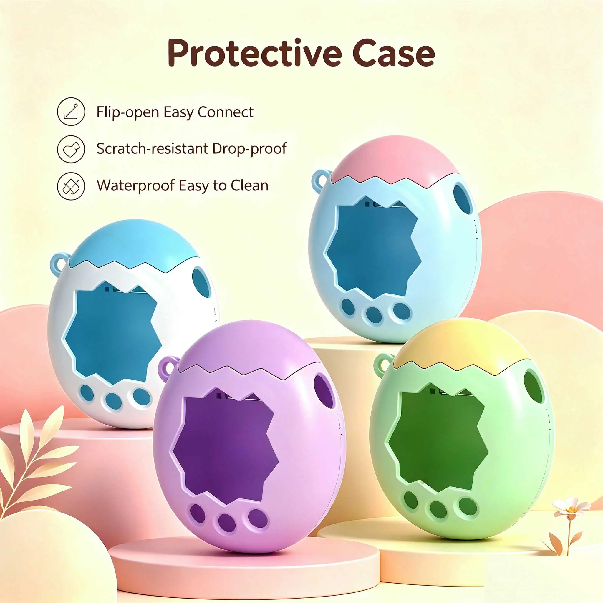 Protective Case For Tamagotchi Paradise Clear Decorative Cover Hard Shell for Tamagotchi Paradise Electronic Pet Game Machine