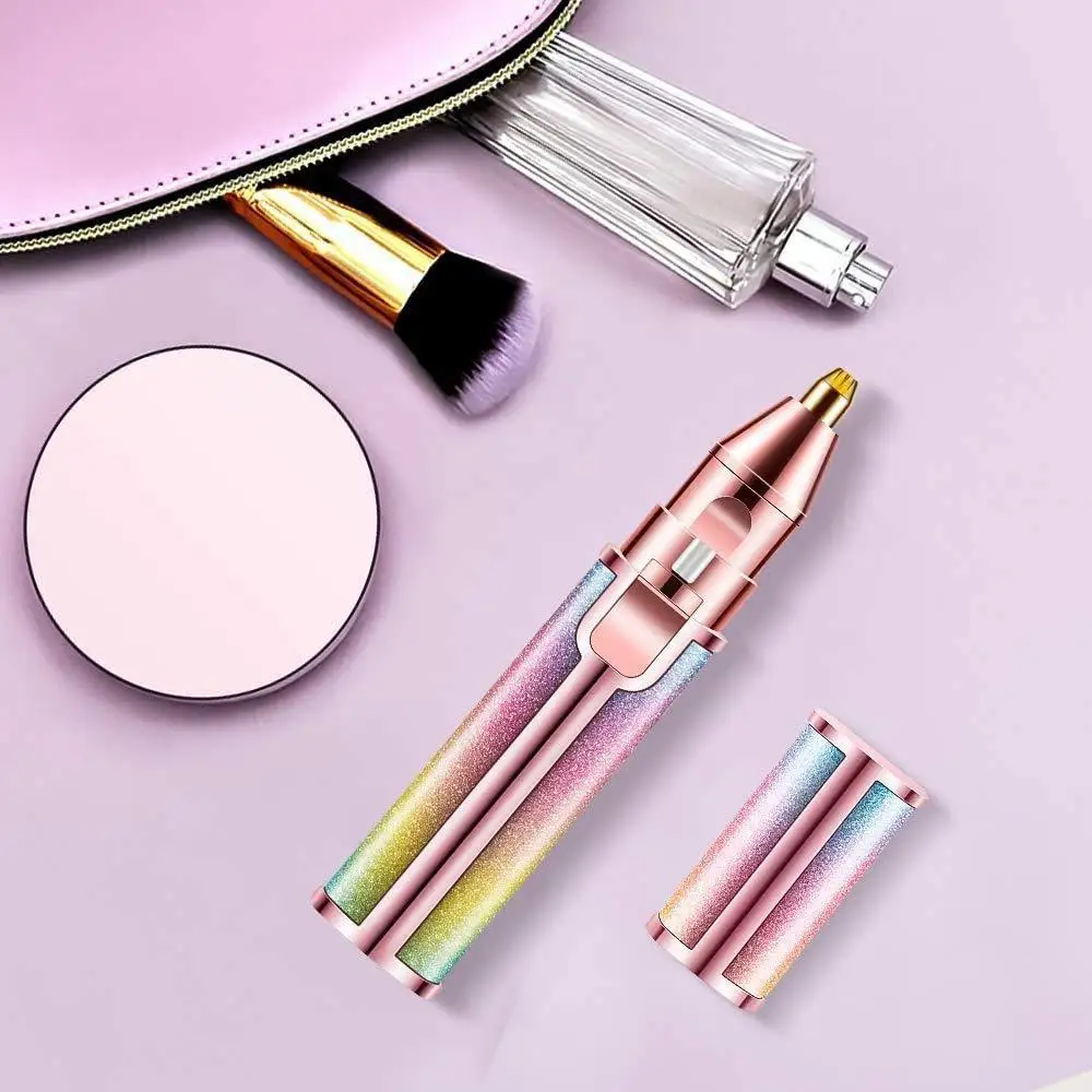 USB charging razor electric women's eyebrow trimmer lipstick modeling 2-in-1 eyebrow trimmer hair removal instrument