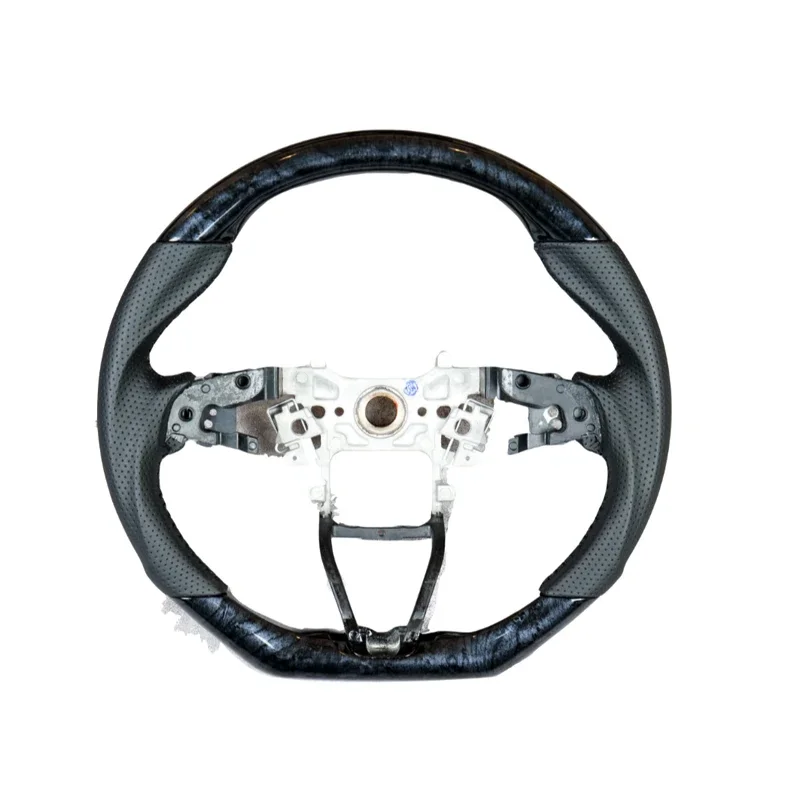 Sport Type Wood Leather Steering Wheel For Honda INSPIRE