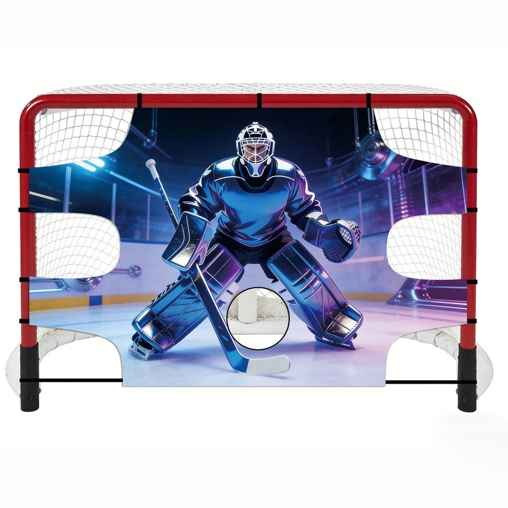 72*48inch Hockey Training Target Thickened Nylon Fabric Skill Development Tool For Hockey Practice For Hockey Players