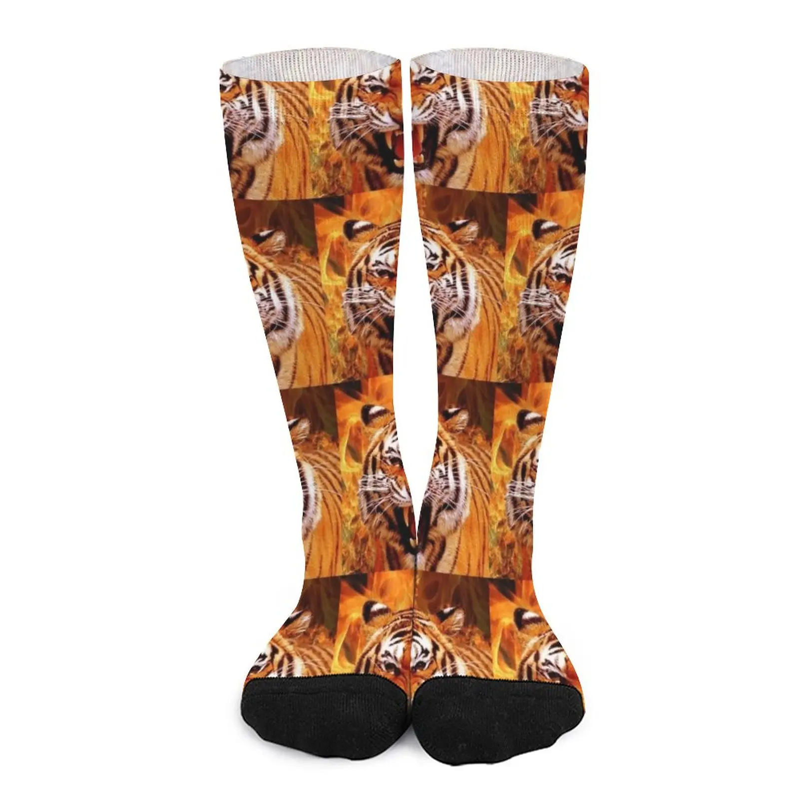 

Tiger and Flame Socks happy socks men compression socks men Soccer