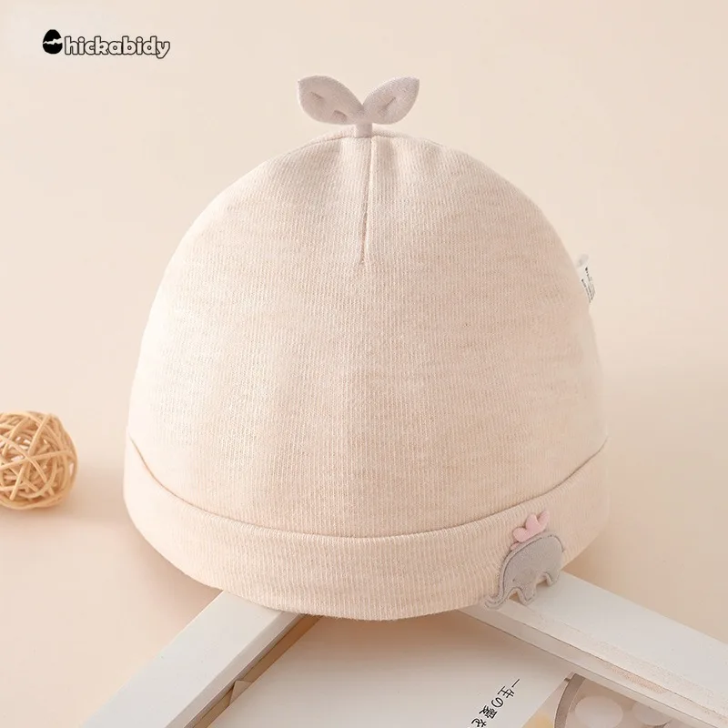 0-6 Months Baby Hats Newborn Beanie Winter Warm Thicker Cotton Soft Elastic Baby Cap for Girls Boys Infant Bonnet Accessories