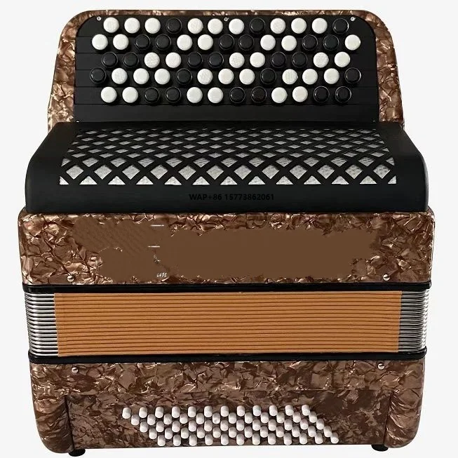 Professional 60 Bass Bayan Accordion With Three Voice Changers Button-Type Hot-Selling