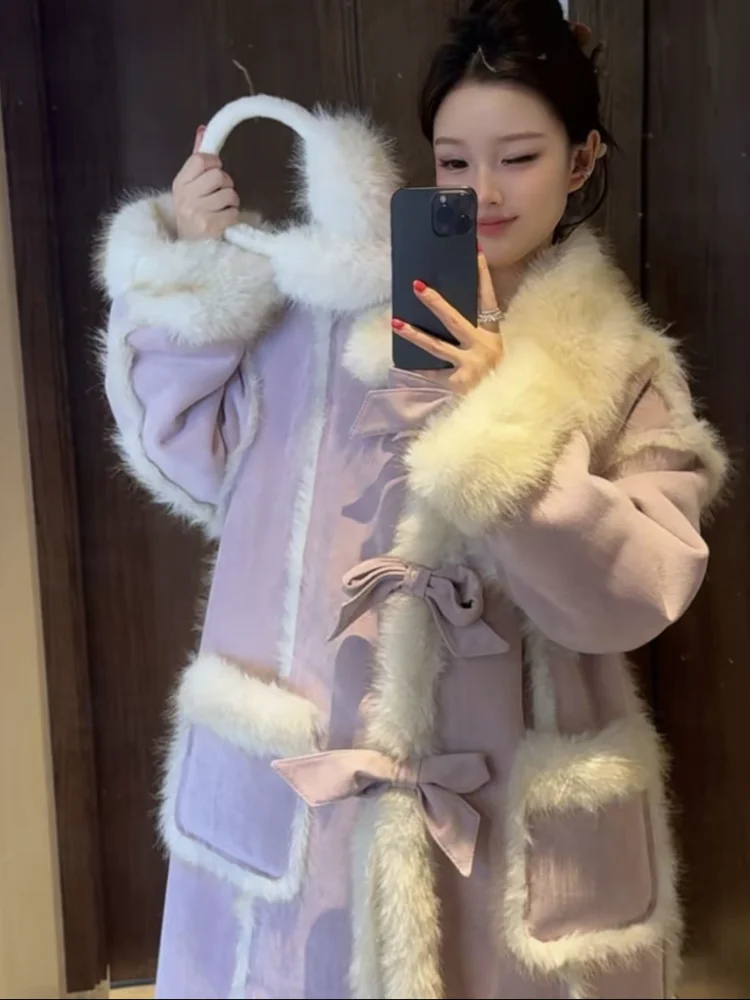 

Длинные женские куртки с бантом — новая верхняя одежда: легкая роскошная высококачественная парка для теплых зимних пальто