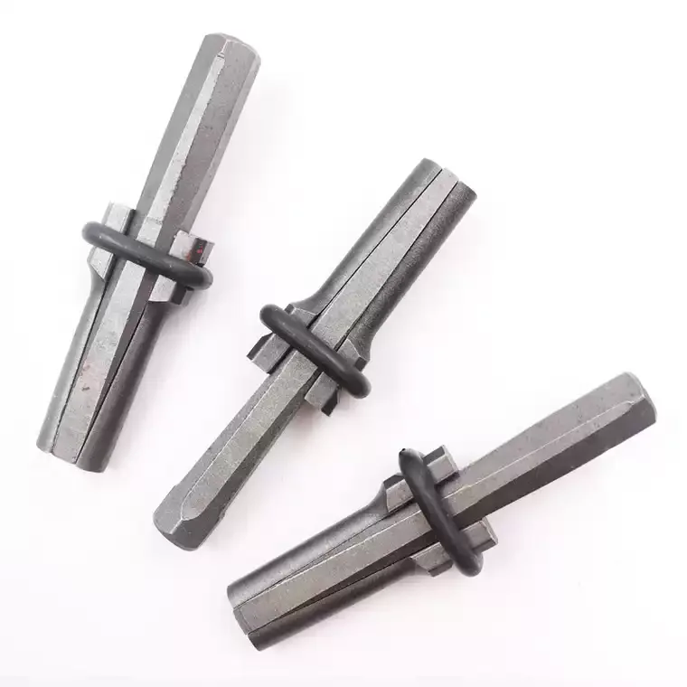 

5+1PCS Rock Splitting Wedges and Rotary Hammer Drill Bit Wedge and Feather Shims Stone Splitter Tools for Granites Concretes