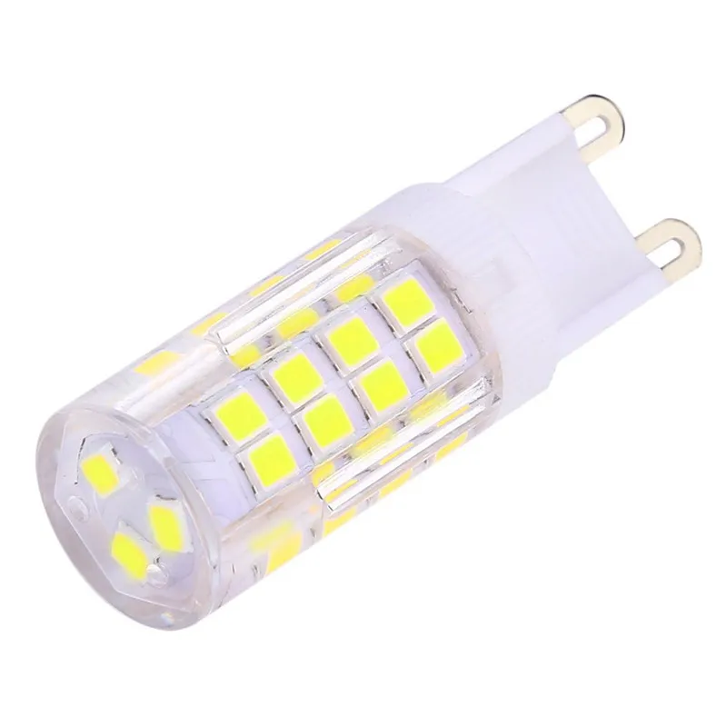 Lámpara LED de cerámica SMD2835, foco blanco cálido/frío, reemplaza a la lámpara halógena, G9, AC220V, 5W, 7W, 9W, 12W