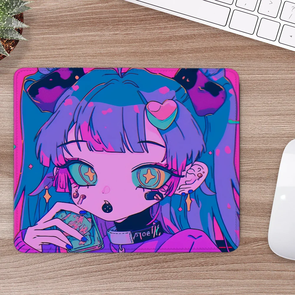 Small Computer Mouse Pad Cute Desk Accessories Office Geoxor Moneko Gaming Mats Mousepad Anime Offices Mat Gamer Gadgets Mause