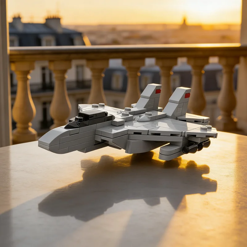 

138pcs MOC McDonnell Douglas F Eagle City Airport Model Building Blocks Architecture Toys Christmas Gift Education Brick Kids