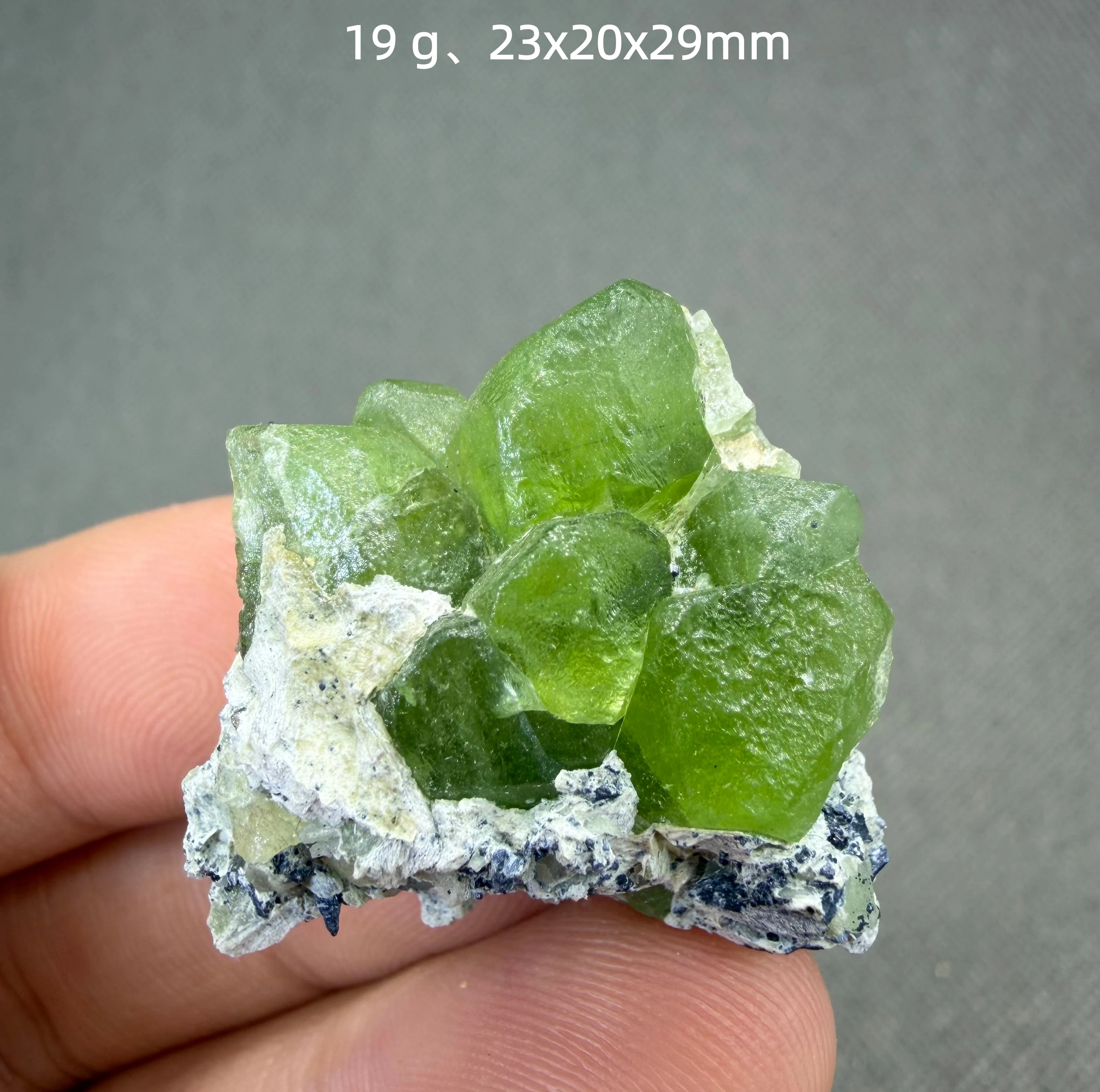 Natural Peridot From Pakistan Vivid Green Crystal Cluster Olivine Mineral Specimen