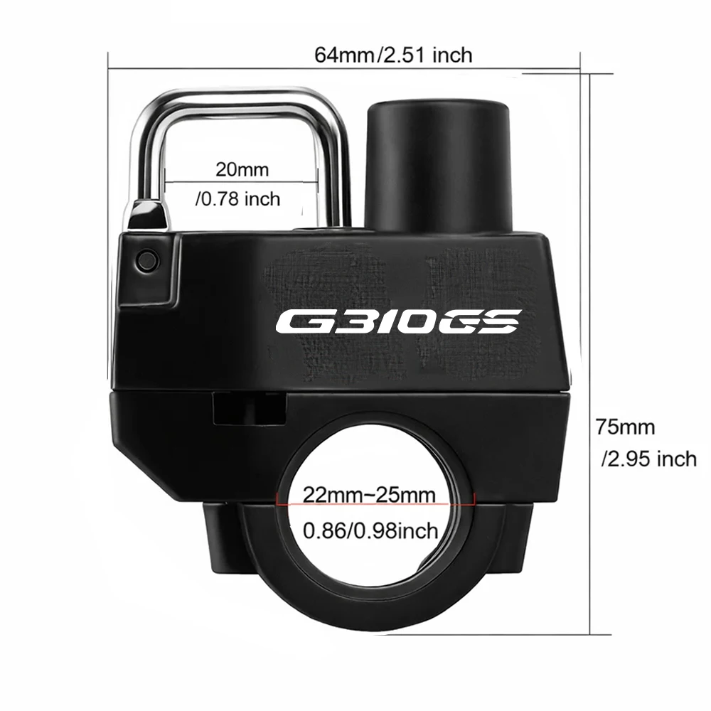 Motorcycle Helmet Lock for BMW G310GS G 310GS G 310 GS Accessories Anti-theft Helmet Locker Device Rustproof Acesorios Para Moto