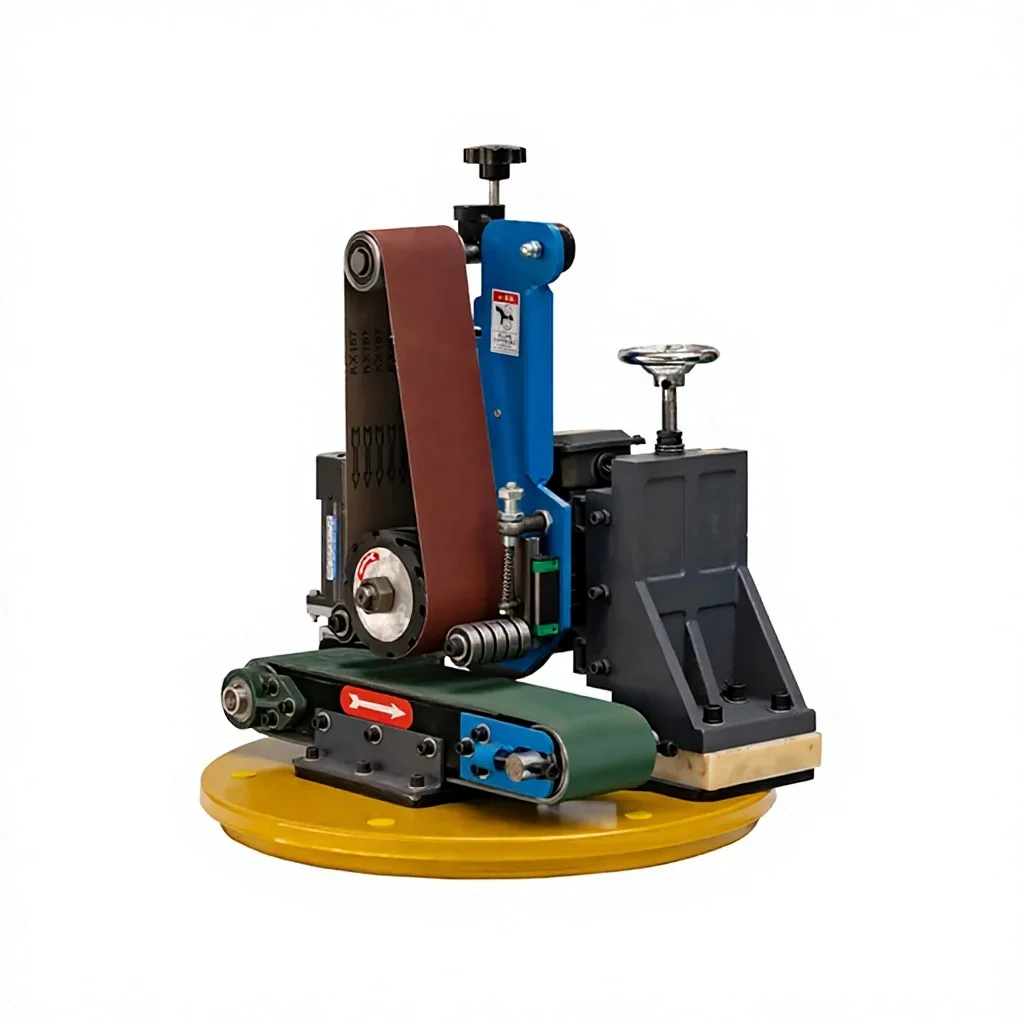 New Small Industrial Automatic Surface Sanding Belt Grinding Disc Deburring Finishing Sheet Metal Flat Polishing Machine