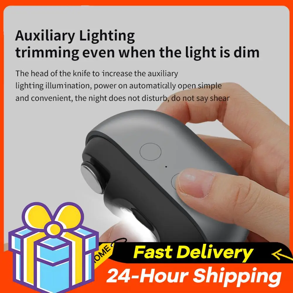 

Women Automatic Nail Polisher Type-C Charging Electric Nail Trimmer with Light Safety Nail Clipper for Children Adult Senior