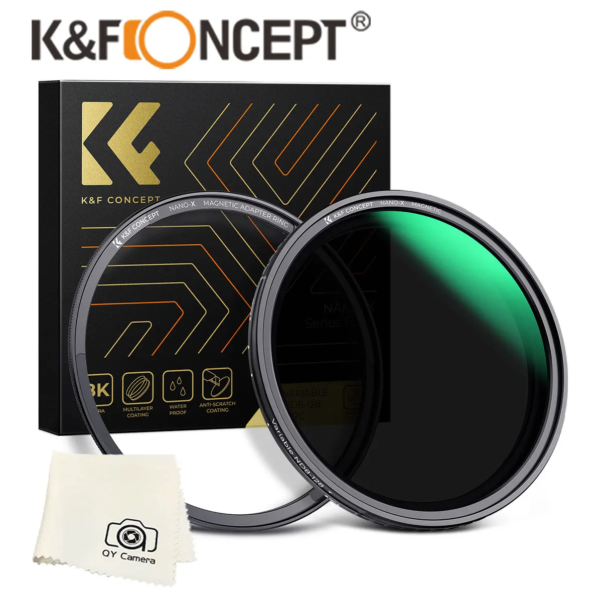 K&F Concept Magnetic ND8-128 ND2-32 ND32 ND128 Filter Adjustable Variable ND Filter 67mm 82mm 77mm 72mm Magnetic For Camera Lens