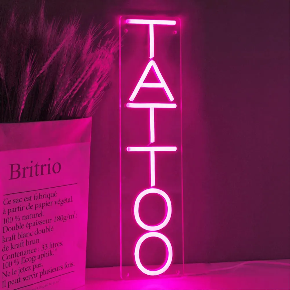 Neon Led Sign TATTOO LED Neon Light Tattoo Studio Salon Shop Wall Decoration Lights USB for Store Room Sign Neon Lamps Signboard