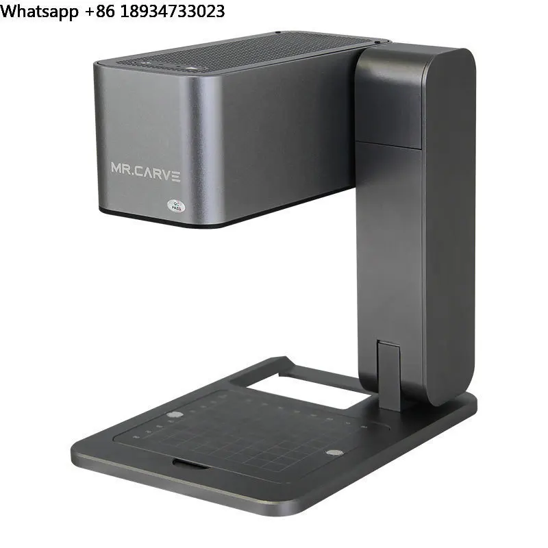 Factory Direct Sales Foldable Blue Light Mini Fiber Laser Marking Machine EZCAD Hand-Held for Home Use Non-metallic Materials