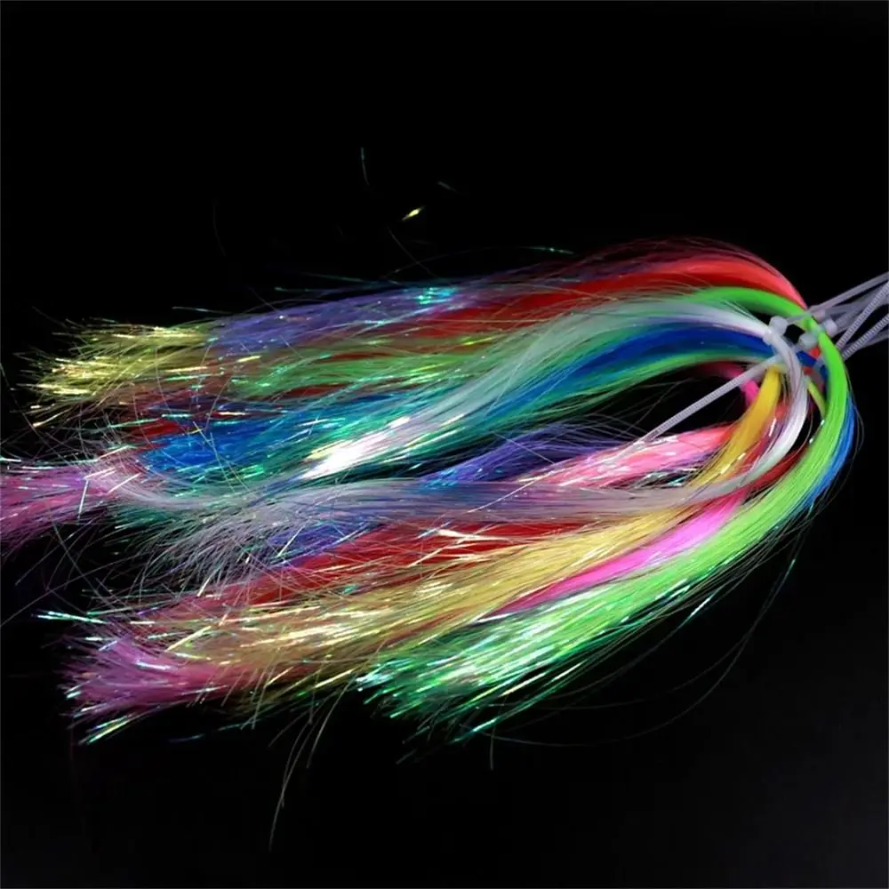 DIY Accessories Tinsel Streamer Fly Fishing Shining Fly Tying Tinsel Assist Hooks Line Fly Tying Materials Jig Hook Streamer