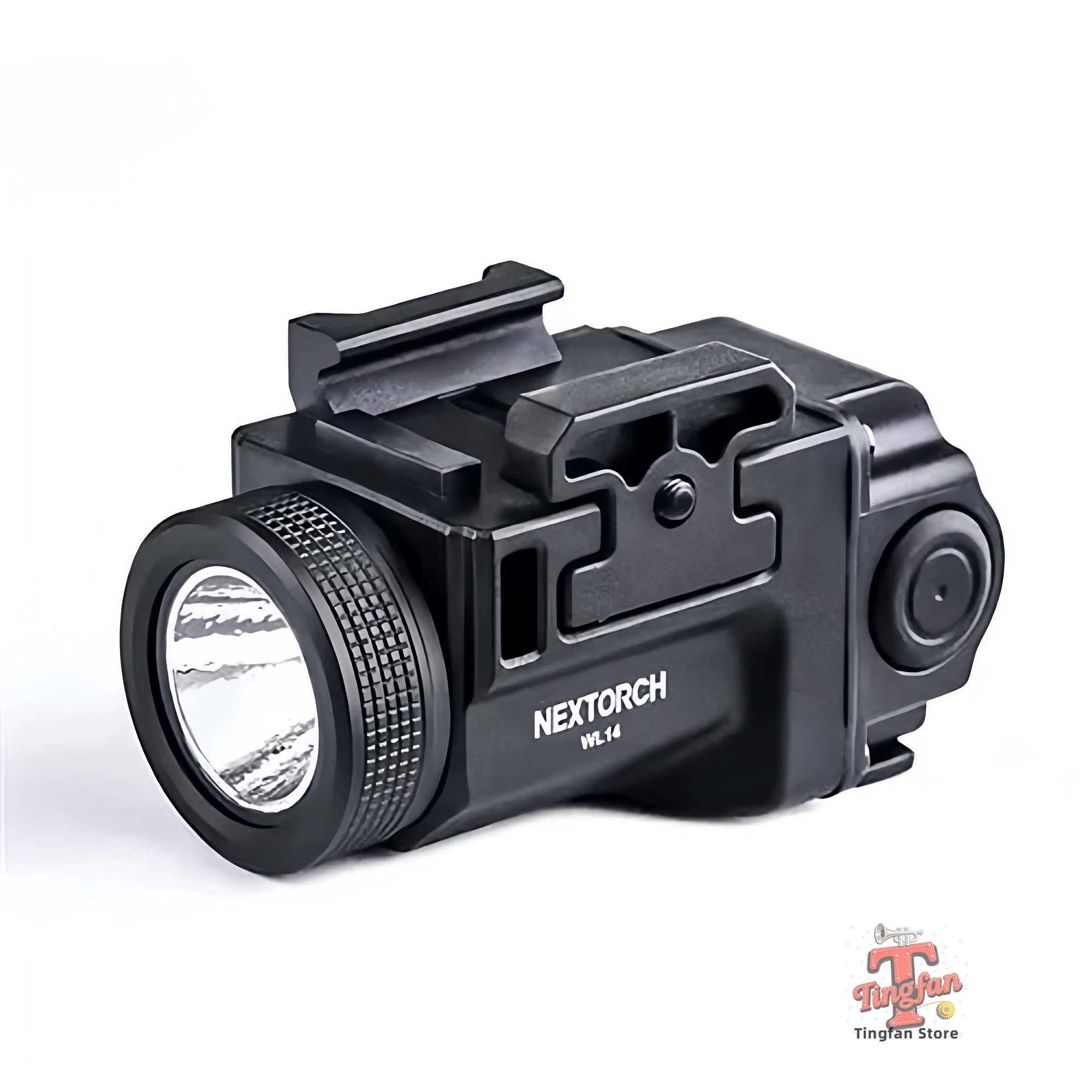 ไฟฉายโลหะ WL14 แบบแขวน ความสว่างสูง ไฟฉายยุทธวิธี ราง 20 มม. ใช้ได้กับทุกประเภท 500 ลูเมนส์ ไฟแฟลชแบบกระพริบ ชาร์จโดยตรงผ่านพอร์ต Type-C