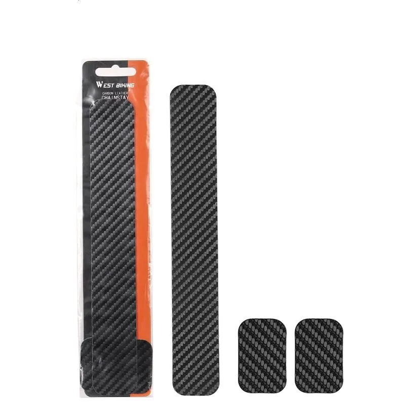 1set Bicycle Chain Protector Carbon Fiber Cycling Frame Chain Stay Posted Protector MTB Chain Care Guard Cover Bike Accessories