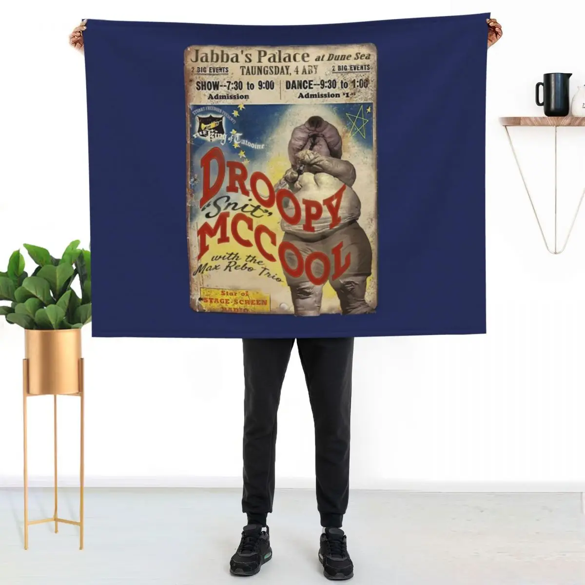 Vintage Style Fan Art Droopy McCool Concert Poster Throw Blanket Plaid Bed Decoratives Blankets For Bed Luxury Brand Blankets