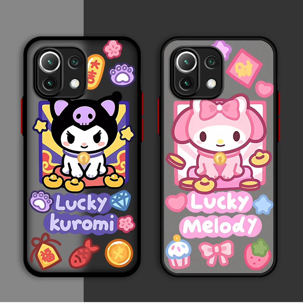 Kuromi Melody Sanrio Phone Case for Xiaomi Redmi Note 11 Pro 5G 12S 11S 12 13 11 Pro Plus 10S 10 9 7 8 Pro 13 4G Coque Cover