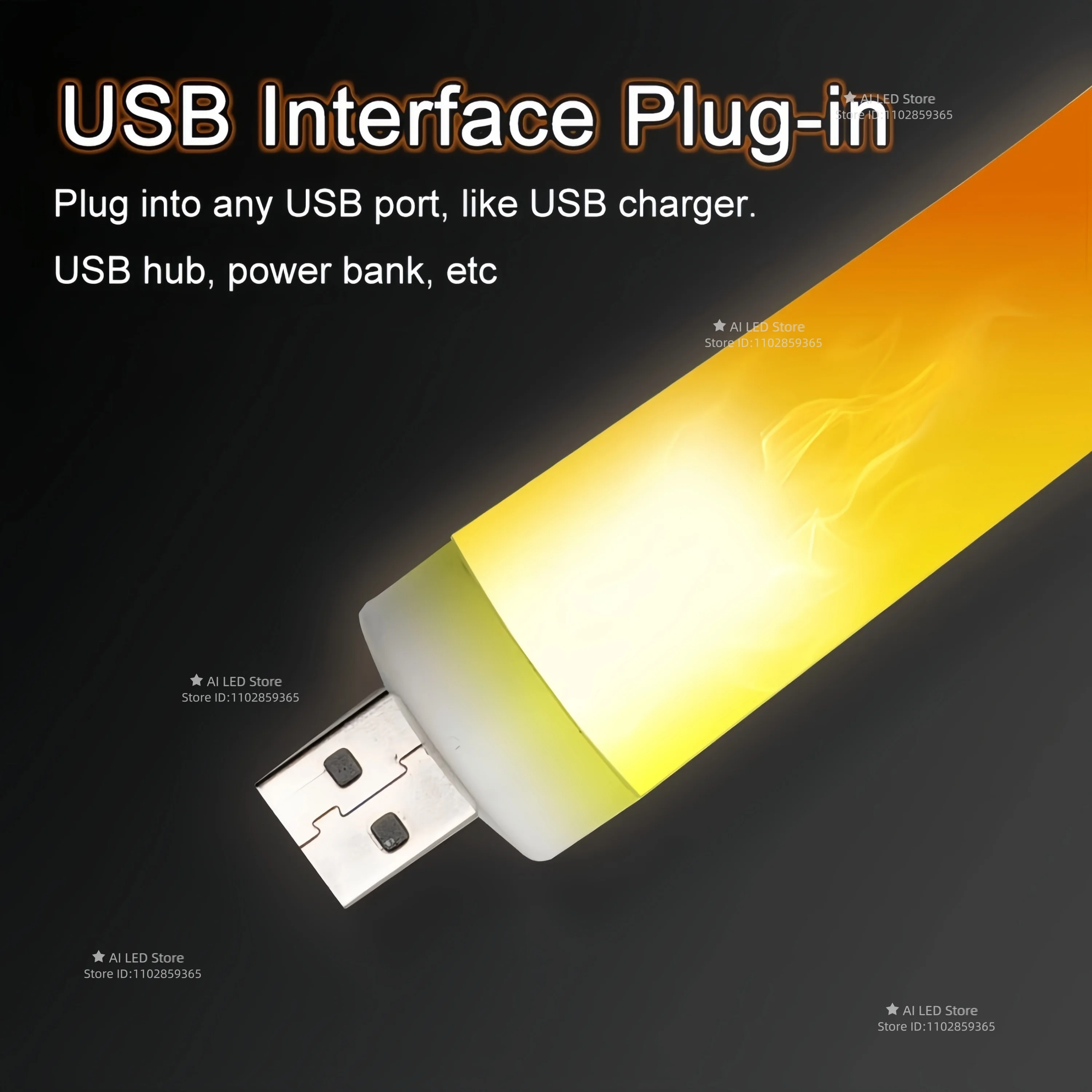 LED Flame Effect Light USB Imitating Flickering Small Candle Night Lamp Atmosphere Bulbs For Indoor Outdoor Home Party Decor