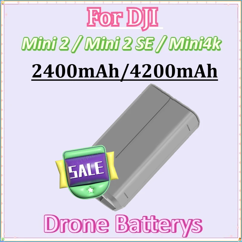 

For DJI Mini 2 Mini2 Mini 2 SE Mini4k Replacement Drone Intelligent Flight Accessories New Modified Battery 7.7V 2400mAh 4200mAh