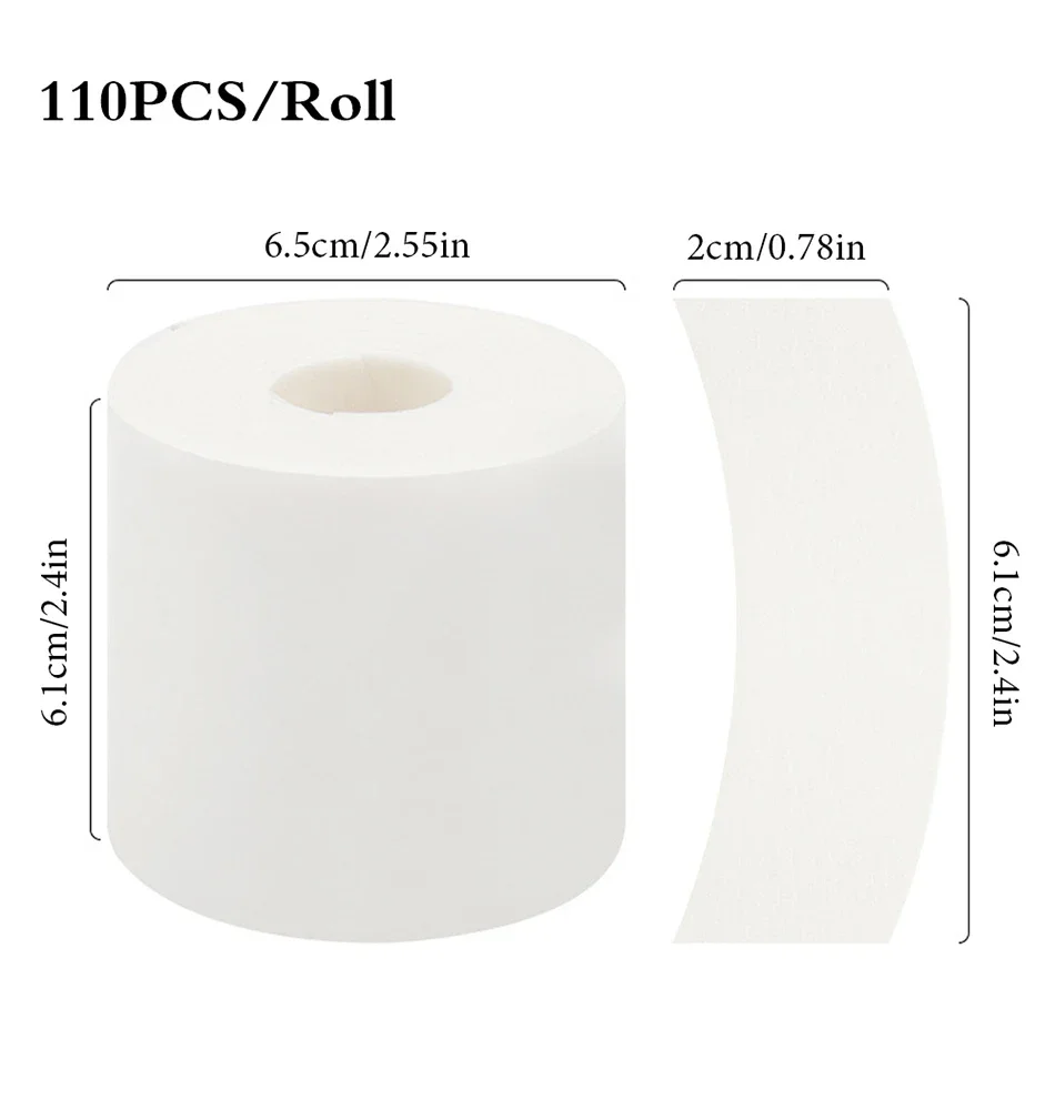 110 Stück/Rolle Augen-Wimpern-Gel-Pads Klebeband Wimpernverlängerungs-Aufkleber Augenpad Make-up-Zubehör Klebebänder Unter-Augen-Patches Schaumstoff – Detail 3