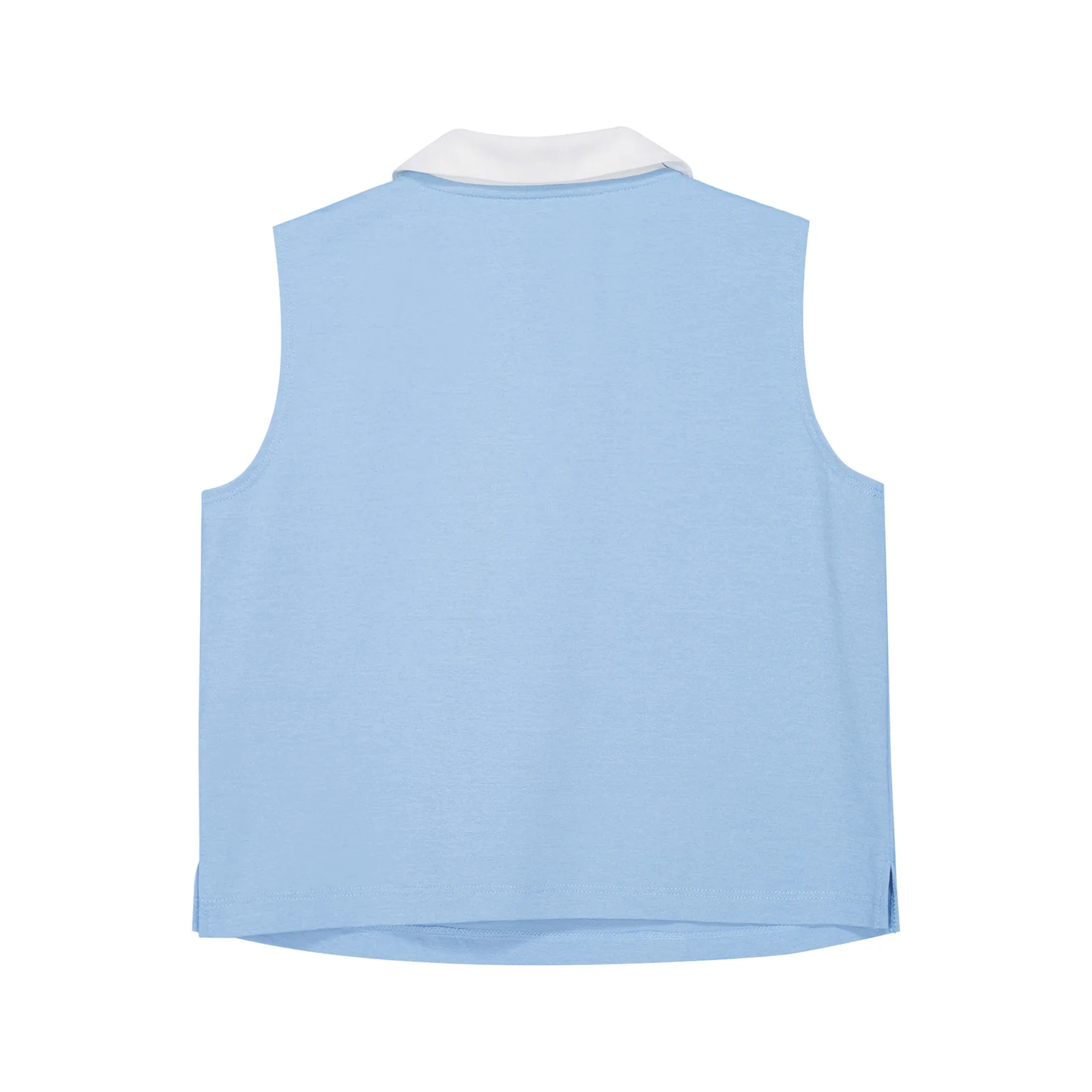 Kids Girls Quick Dry Tennis Vest Sleeveless Moisture-wicking Lapel Collar Buttons Glof Shirts Tees Sports Waistcoat