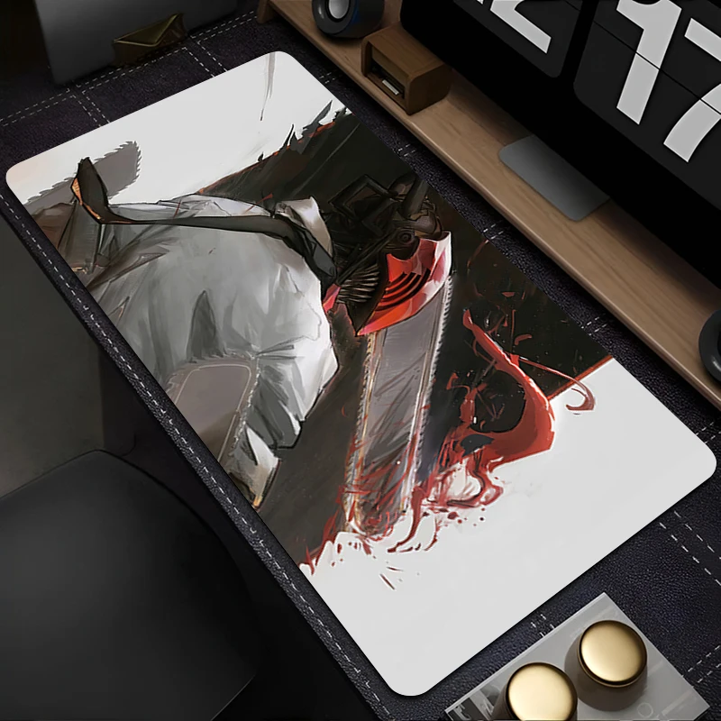 

Mouse Pad PC Accessories Keyboard Pad Office Desk Mat Anti Slip Mousepad Natural Rubber C-chainsaw Man Denji Gaming Extended Pad