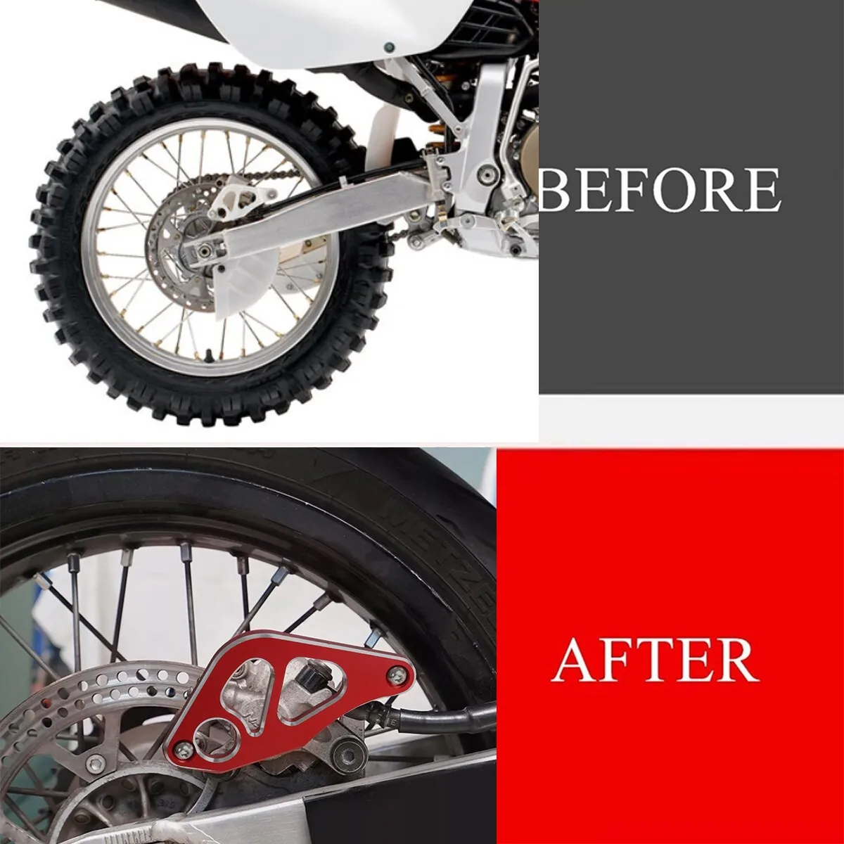 

3D CNC Rear Brake Caliper Guard Protect Cover For Honda CR125 CR250R 1997-2001 3D CNC Rear Brake Caliper Guard Protect Cover