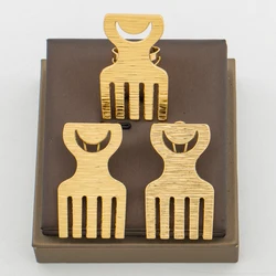 Nigerian Gold Plated Earrings and Ring Set for Ladies Personality Design Earrings and Cocktail Ring Set African Engagement Party