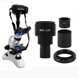 23.2mm 30mm Digital Canon Nikon SLR Camera Adapter Interface T2 Mount Adapter 9.6X lente oculare per Microscop Stereo biologico