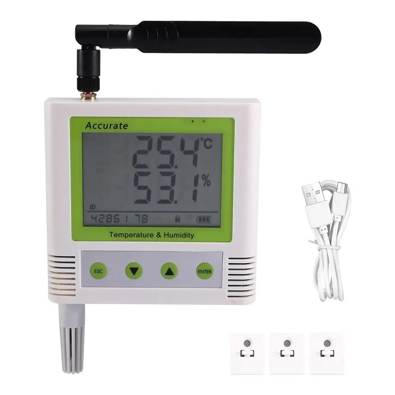 

ABSE-Temperature Humidity Recorder Agricultural Greenhouse Cold Chain Cold Storage Wireless Remote 4G GPRS External Probe