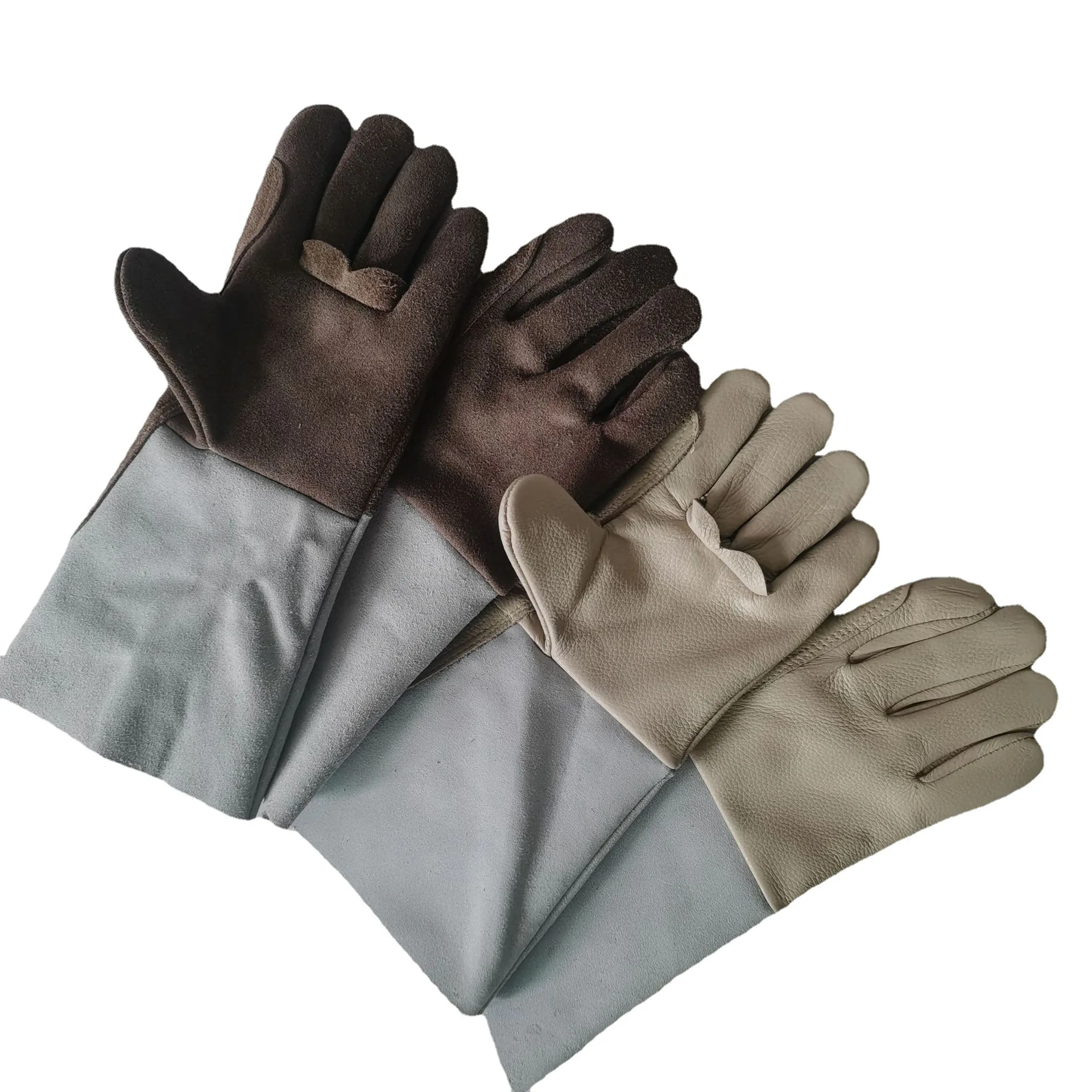 Anti-stab Gloves for Garden Picking Pepper Pruning Roses Thorn Picking Chestnuts Cowhide Anti-stab Gloves Labor Protection