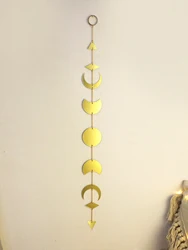Ramadan Moon Phase Wall Decor - Eid Gold Acrylic Celestial Art，for Islamic Festival Home Decor, Astrology and Astronomy Inspired