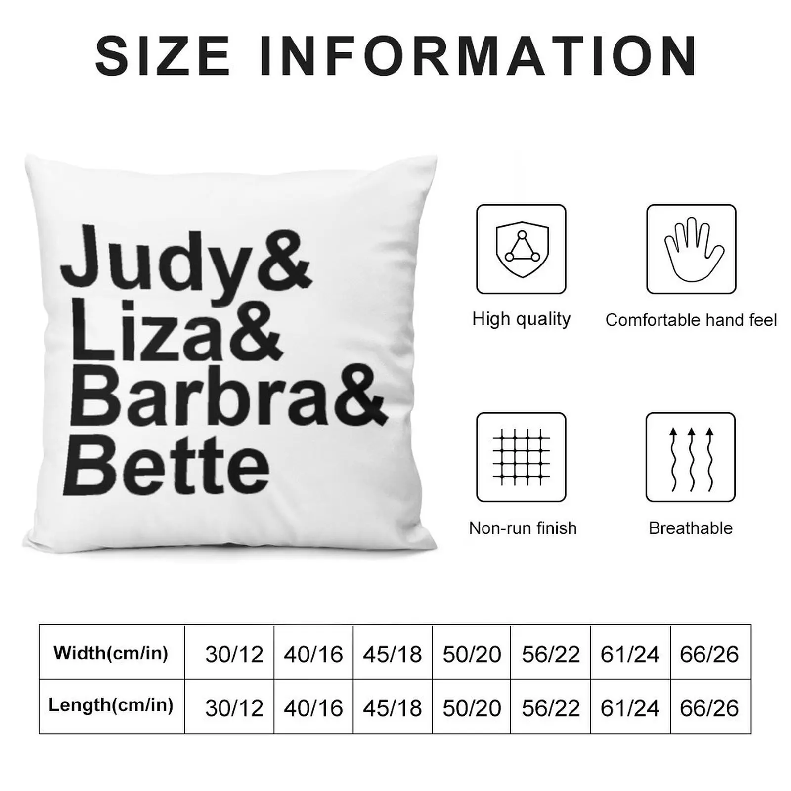 Judy Garland, Liza Minnelli, Barbra Streisand, Bette Midler Throw Pillow Christmas Cushion For Home Sofa Cushions Covers pillow