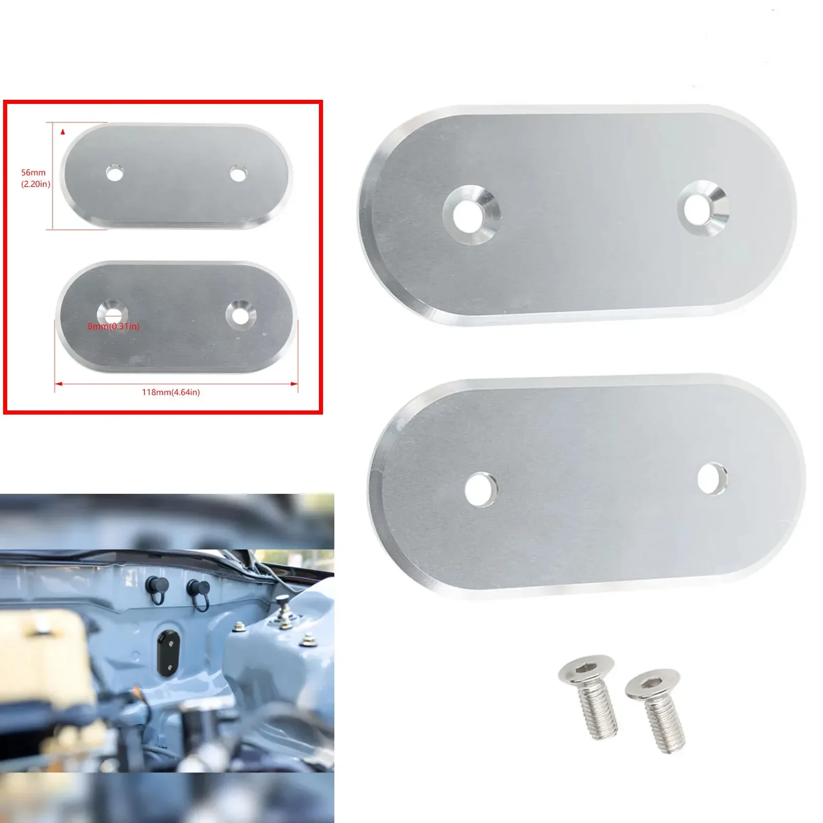 racing Car Firewall Plug Cap Cover Tuck Firewall A/C Cover Block Off Fit for Honda Civic Acura Integra 1994-2001