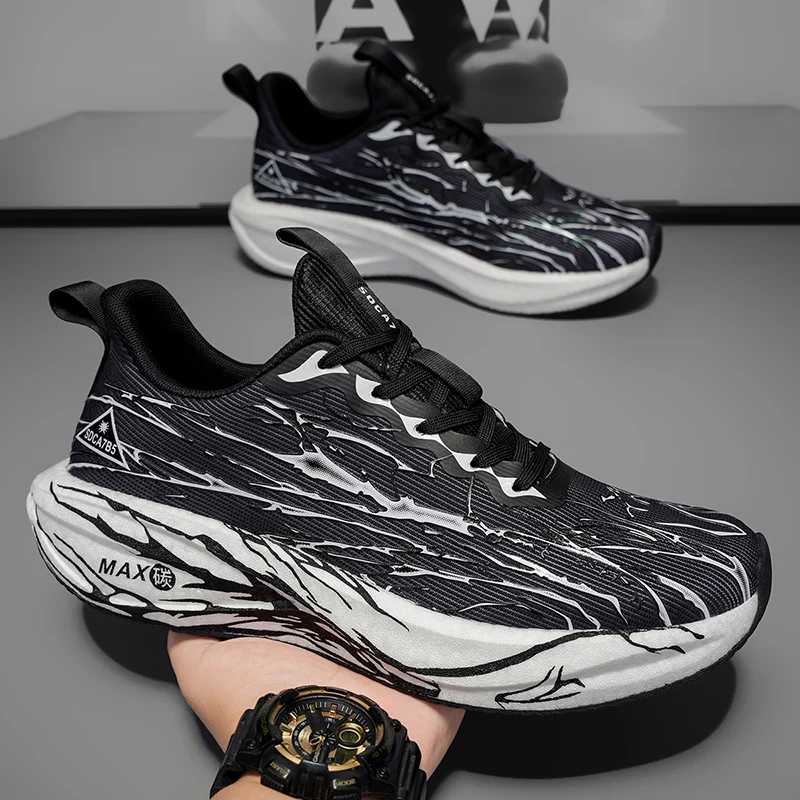 

Кроссовки унисекс с дышащей сеткой, модные мужские и женские кроссовки на шнуровке, амортизирующая толстая подошва, уличная теннисная обувь для мужчин и женщин