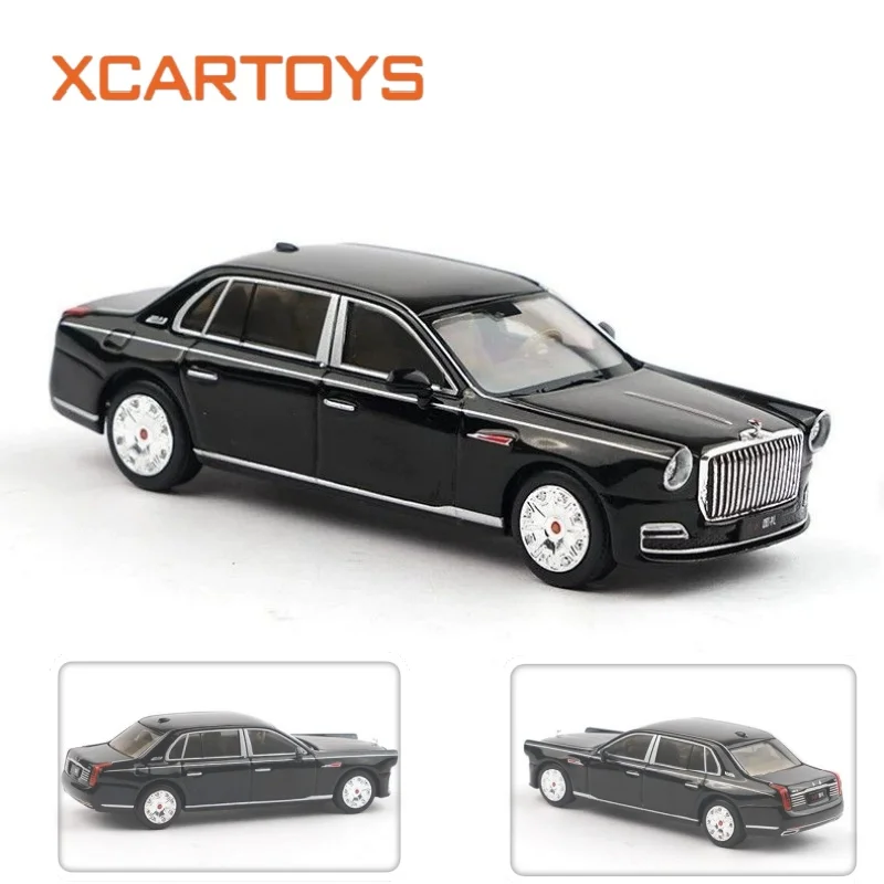 XCARTOYS 1/64 Hongqi State‑Gift Business Sedan Die‑cast Alloy Car Model Collectible Mini Vehicle Display Ornament Boy Toy Gift
