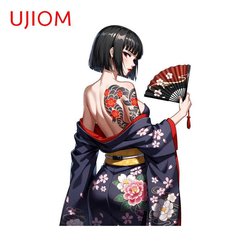UJIOM Attractive Tattoo Girl Wall Sticker Delicate Fashionable Waterproof Adhesive Decal Creative Personality Wallpapers