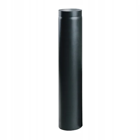 Stalen schoorsteenpijp zwart 120mm 100cm