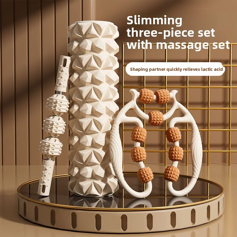 

Foam Shaft Roller Slim Leg Artifact Yoga Column Beautiful Legs Massage Stick Muscle Relaxation Fitness Massager
