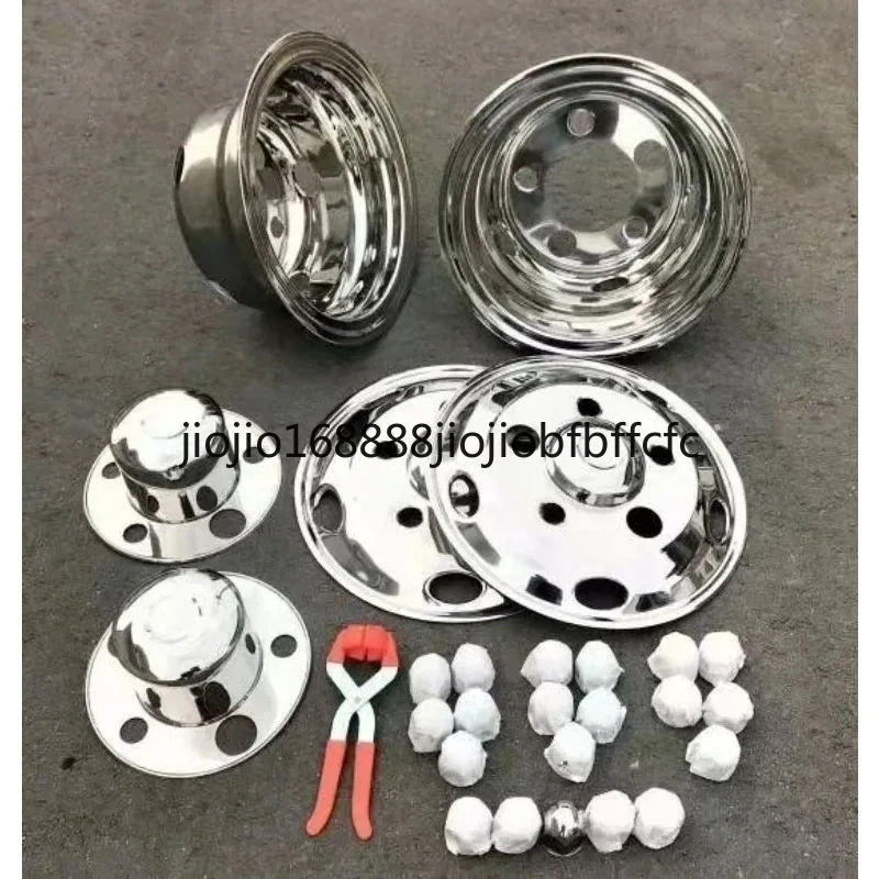 Suitable for  Truck& Bus 16 Stainless Steel  Wheel Cover Universal 16 Inch Hubcups Exterior Accessories