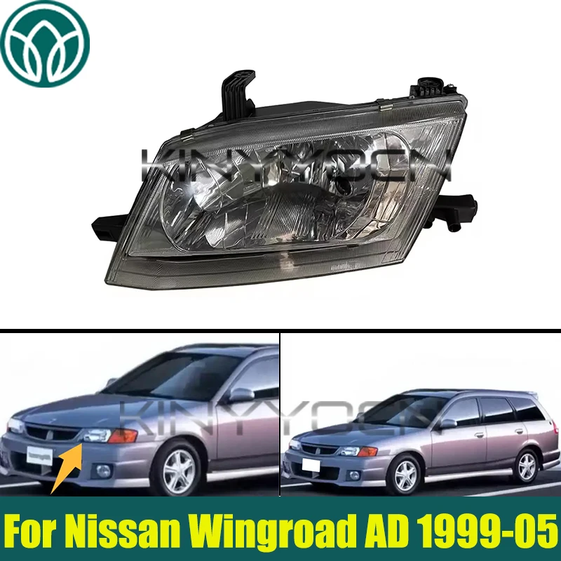 

Автомобильная фара для Nissan Wingroad AD Wagon Y11 1999-2005, фара, головной свет