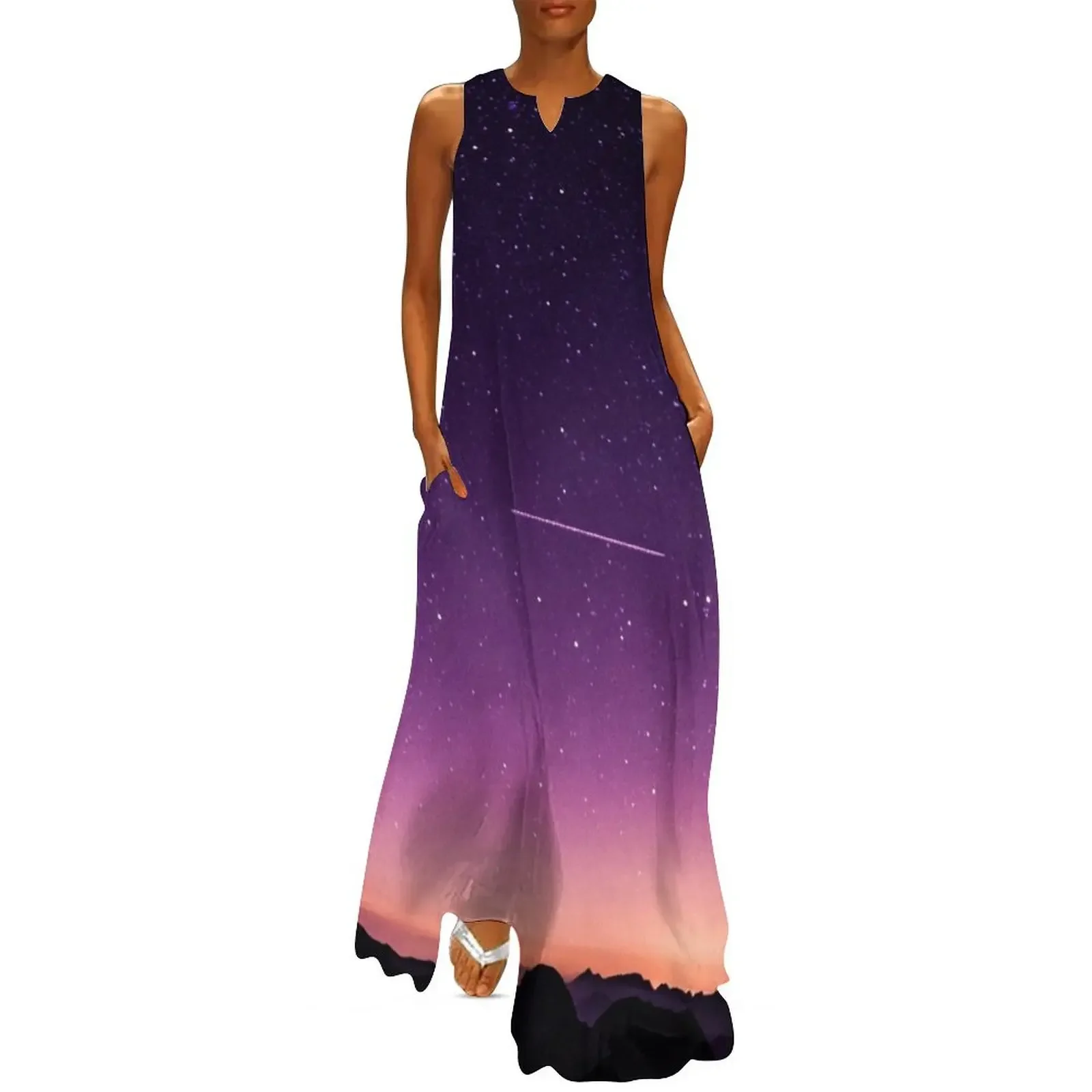 

Night Sky Plain Long Dress fairy dress dresses for women 2025 clothing women summer 2025 Womens dresses Dress