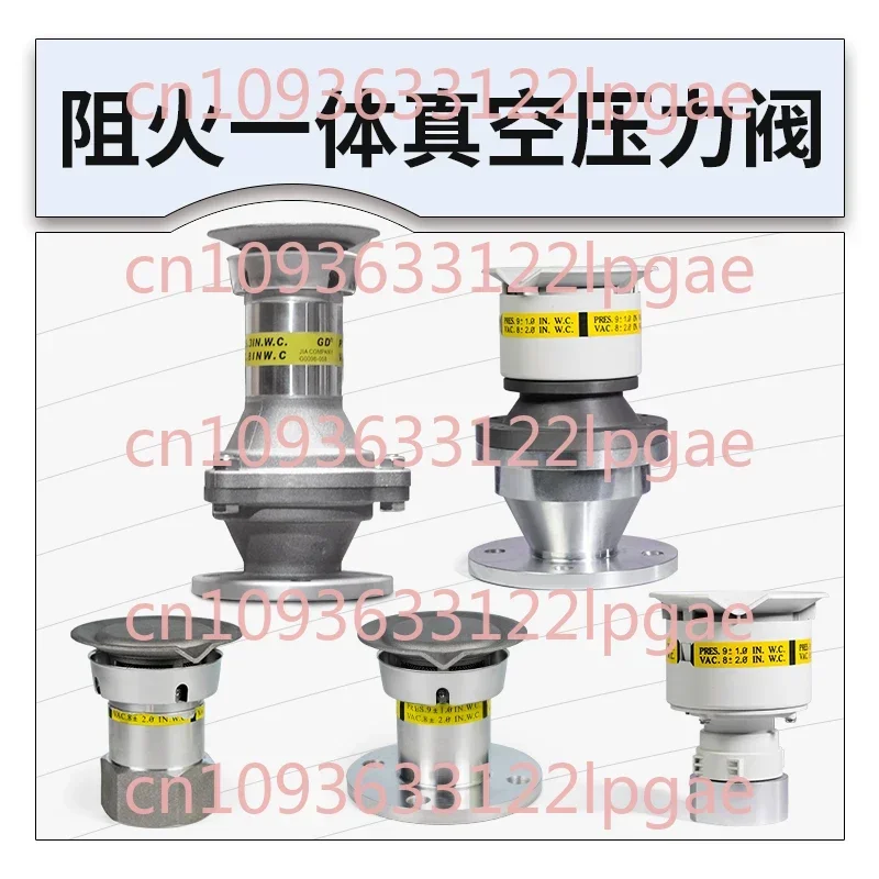 Vacuum Pressure Valve Gas Station Pipe Fittings OPVV Threaded PV Valve Aluminum Alloy Flange Fire Retardant Air Breathing Valve