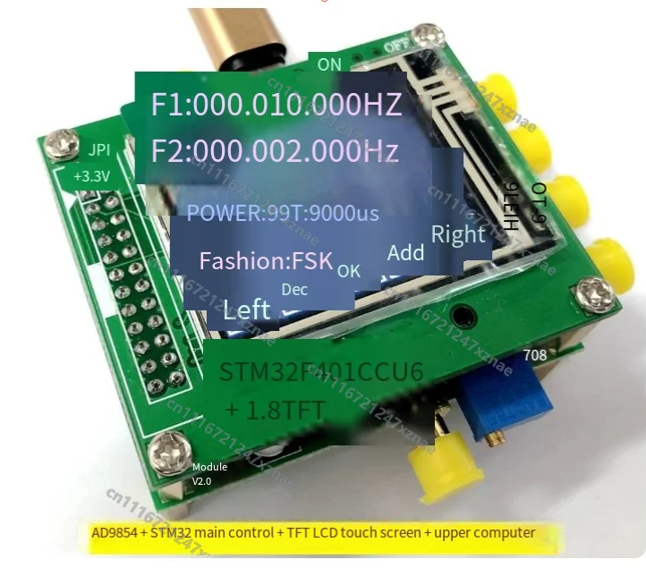 Ad9854 DDS Module DDS Development Board Signal Generator Supports FSK PSK Frequency Sweeping and Other Open Source